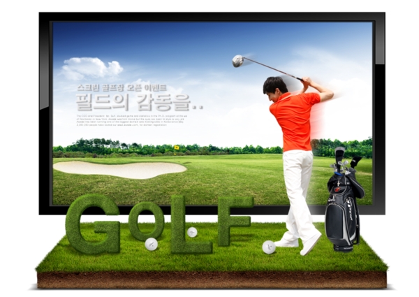 高尔夫网站广告
