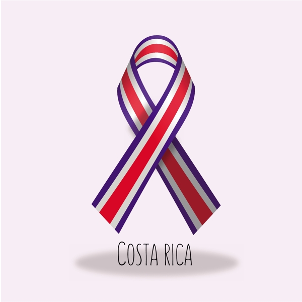 哥斯达黎加国旗丝带设计
