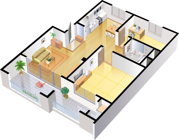 三维视角建筑效果图