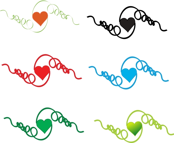 爱心藤条6色款图片