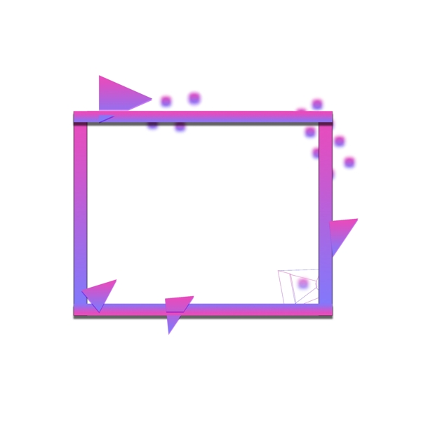 紫粉渐变唯美纹理边框电商流体边框