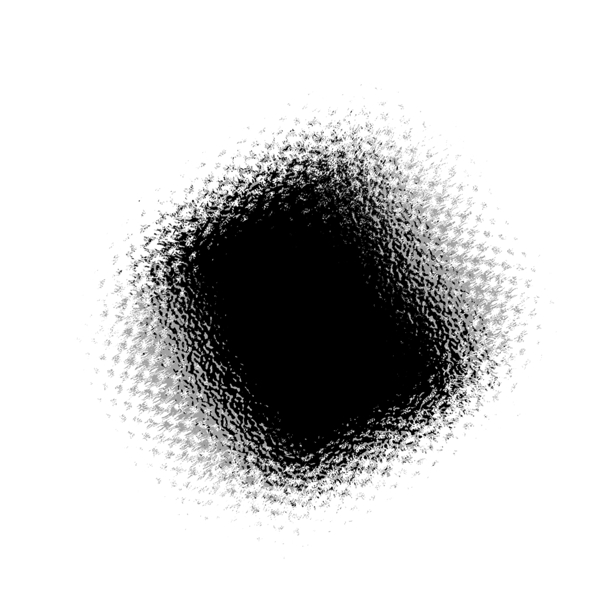 水彩黑色长方形黑洞