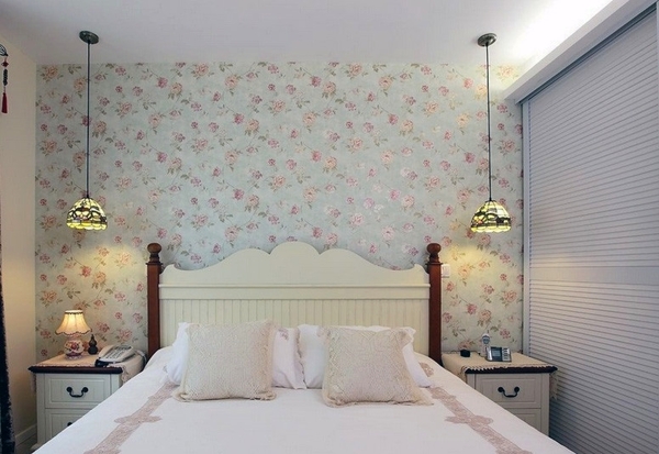 大户型欧式卧室壁纸装修效果图