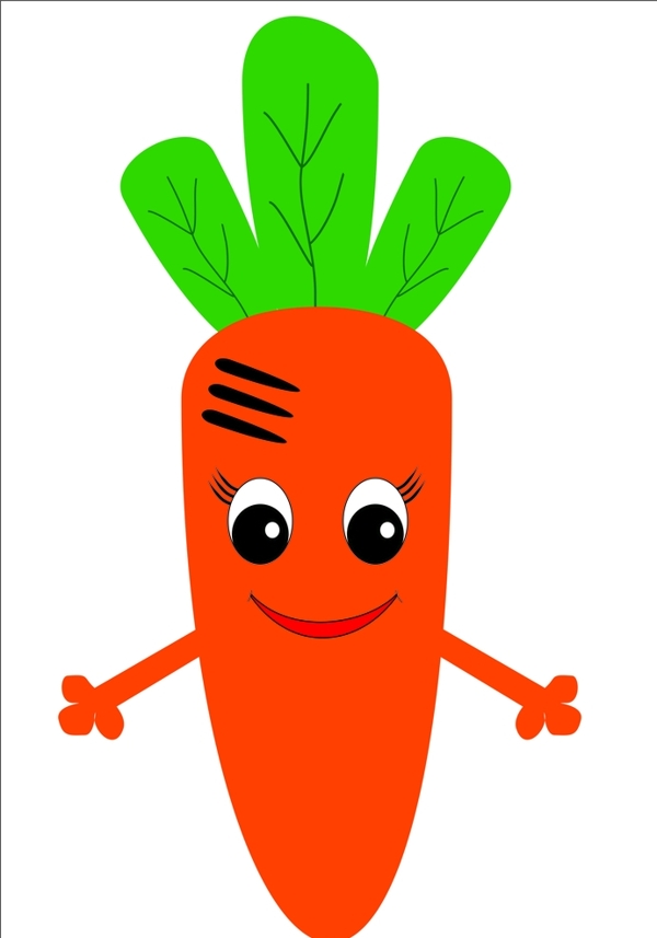 卡通可爱胡萝卜