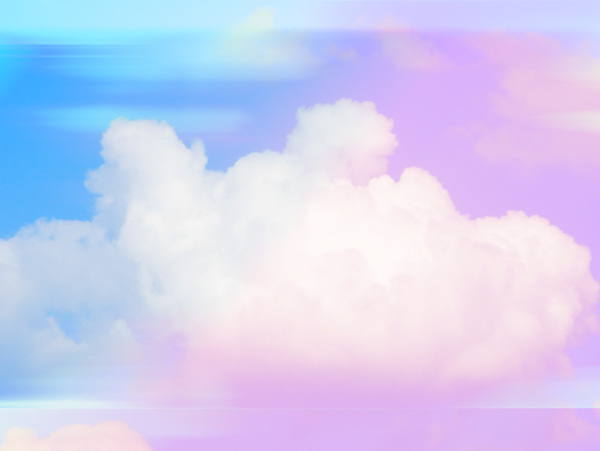 彩色云朵图片
