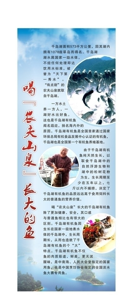 千岛湖展架图片