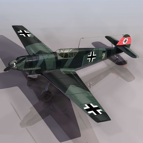 纳粹BF109B战斗机