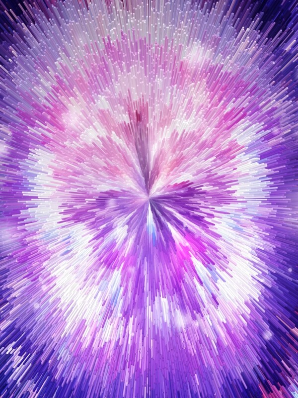 纯原创紫色空间感3d放射背景