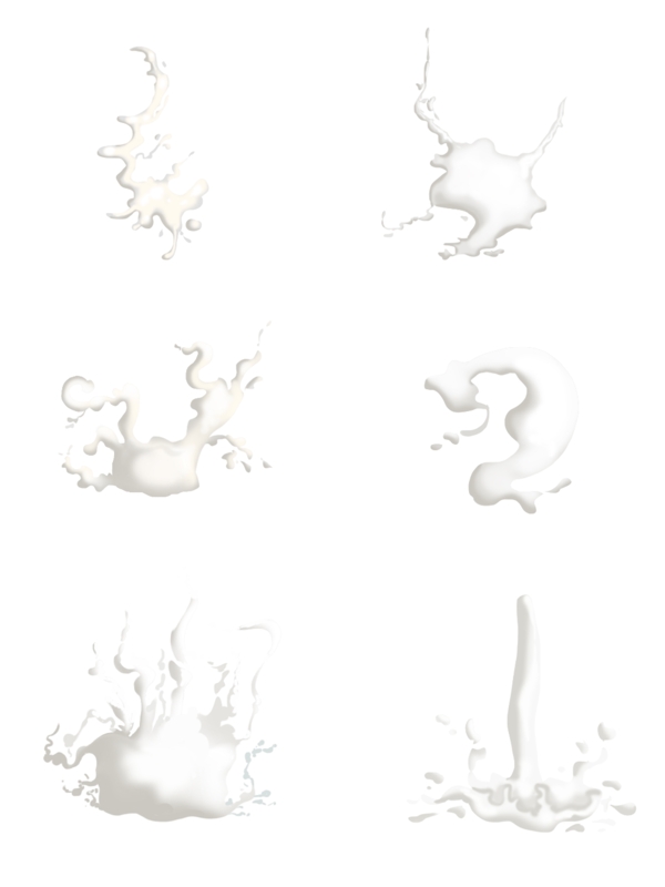 可商用创意造型牛奶液套图模板1