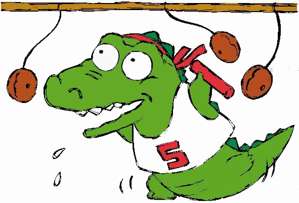 位图卡通动物鳄鱼可爱卡通文字免费素材