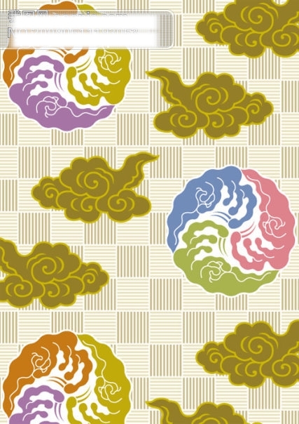 日式传统纹样祥云