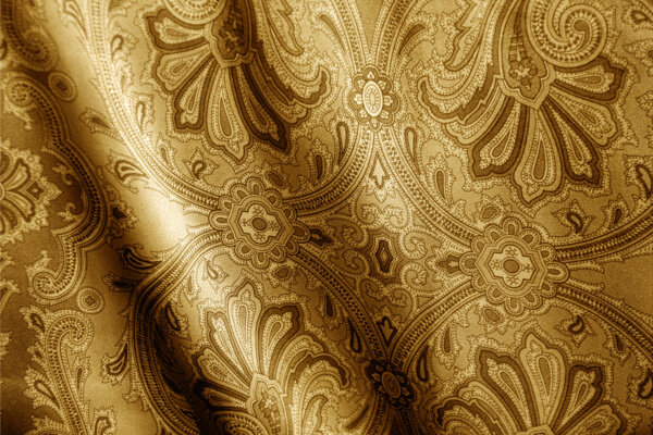 金黄色丝绸复古背景素材