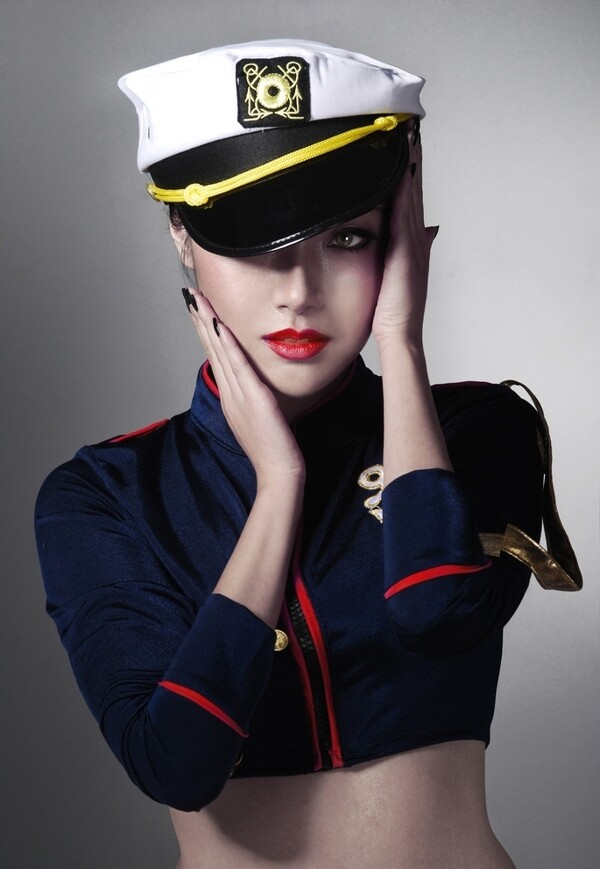 美女海军制服图片