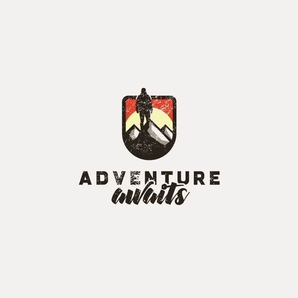 创意冒险主题标志logo设计
