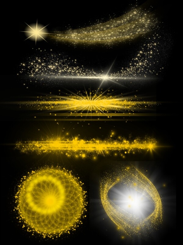 金色粒子图片