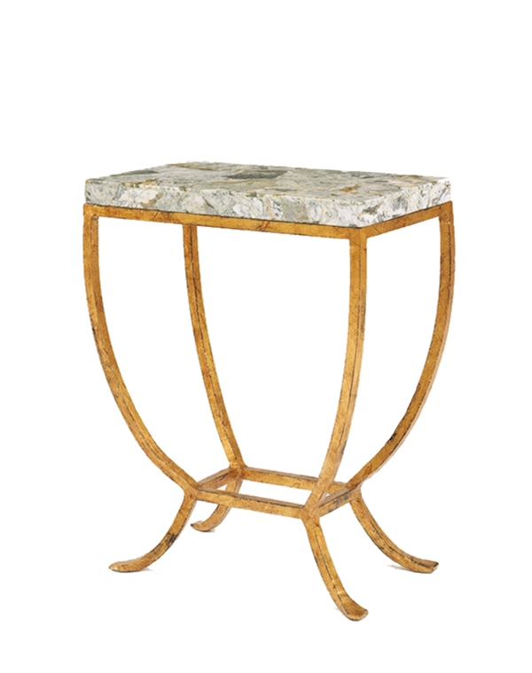 大理石方形金箔桌子设计