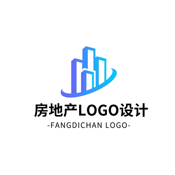 简约大气房地产logo标志设计