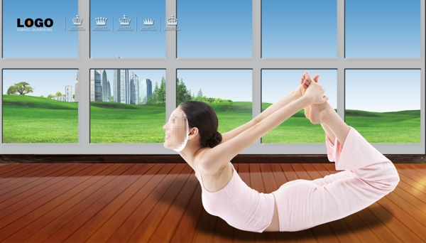 瑜伽宣传广告图片