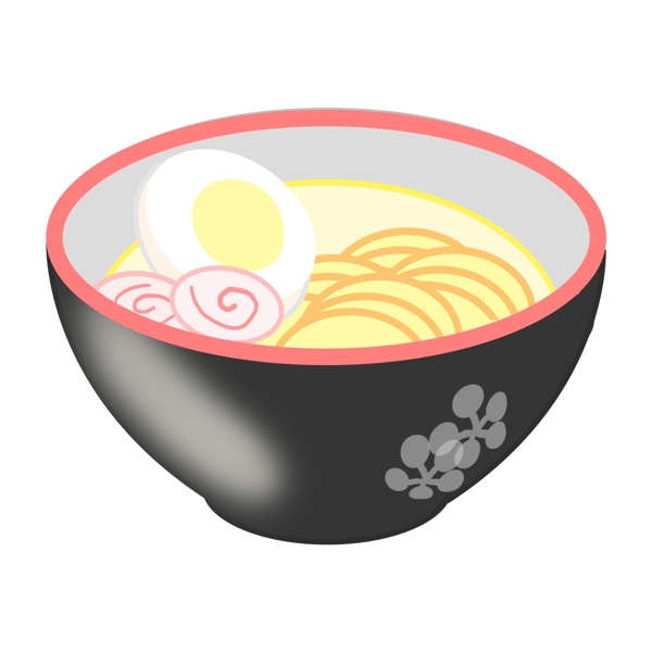 日本的美食面条插画