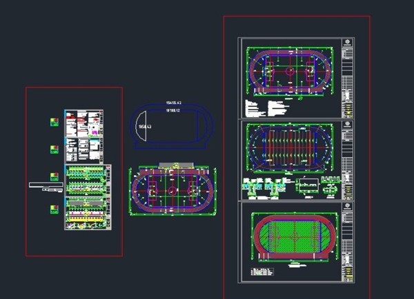 运动场及看台设计图