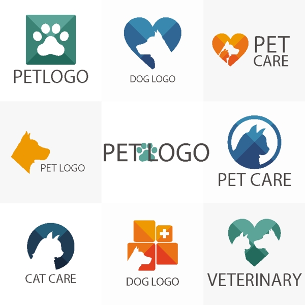 兽医动物logo标志