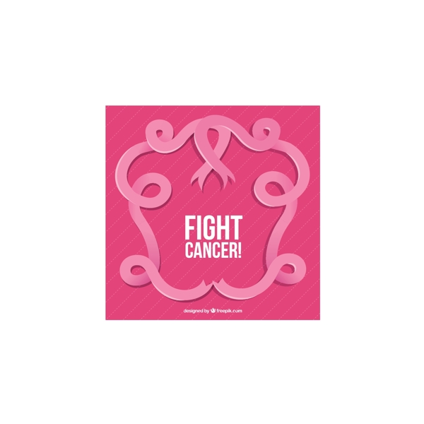 粉红色的装饰带世界癌症日