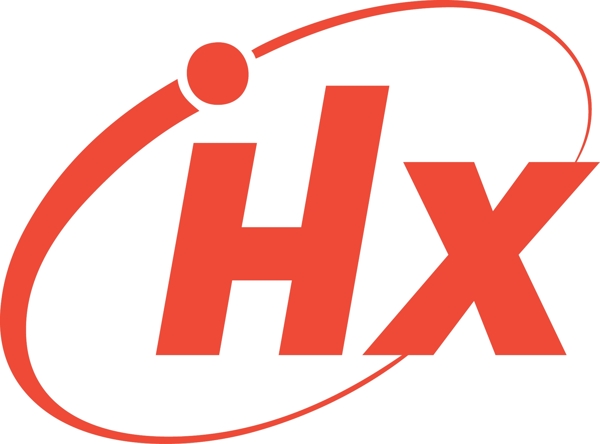 HX字母字体变形logo标志h