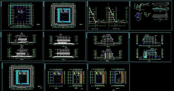 博物馆建筑施工图