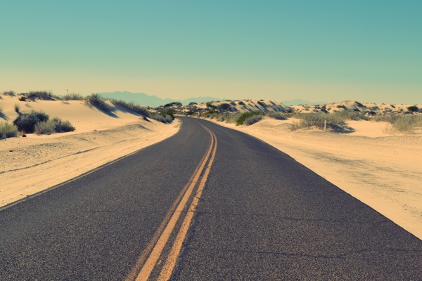 沙漠公路背景图