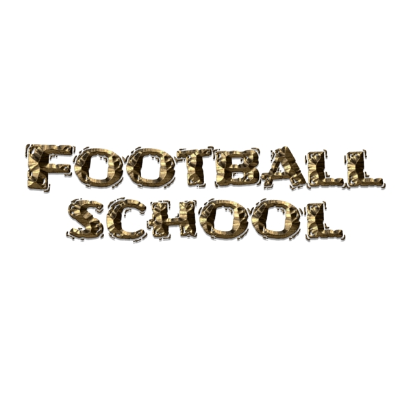 创意足球学校字体