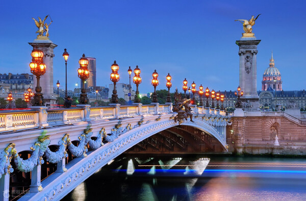 欧洲古典桥梁海报