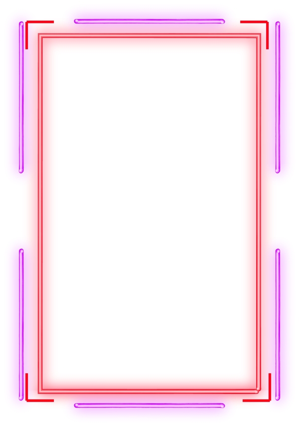 霓虹灯风格发光边框