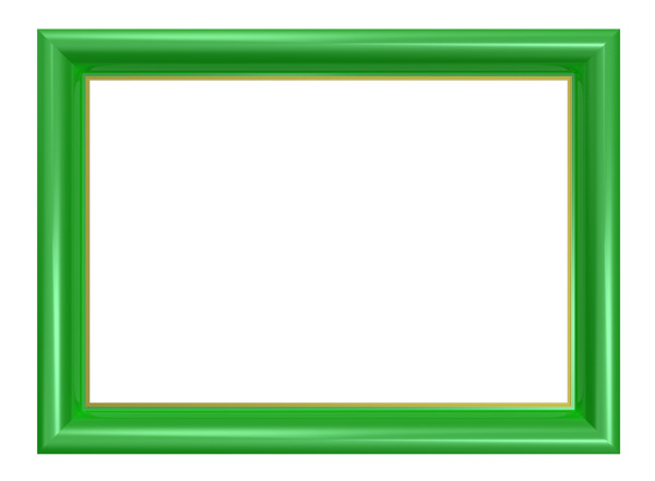 浅绿色的框架孤立在白色背景