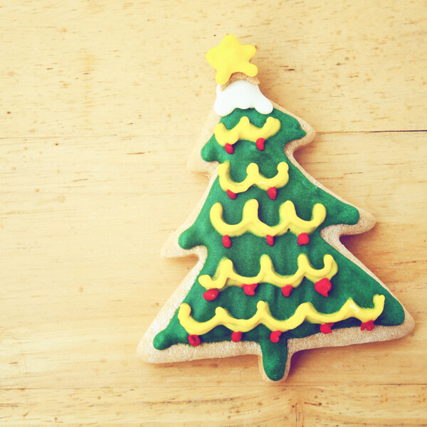 圣诞树状的姜饼图片