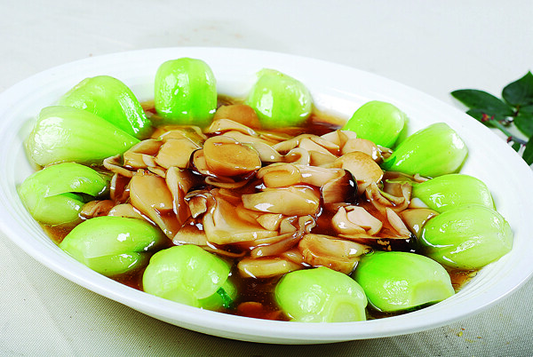 豫菜蚝油草菇图片