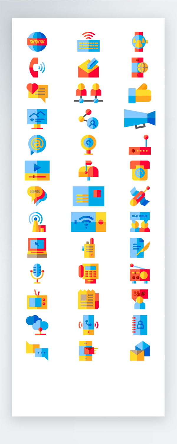 彩色公共设施图标矢量AI素材icon