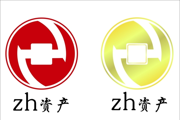 logo资产铜钱圆形