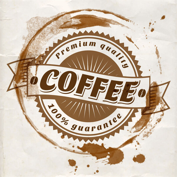 咖啡渍标志图片