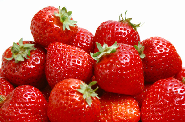草莓高清素材新鲜水果细节