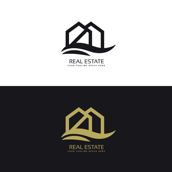 创意房地产标志logo矢量素材