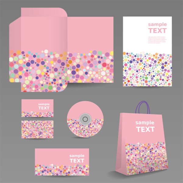 粉色包装模板设计图片