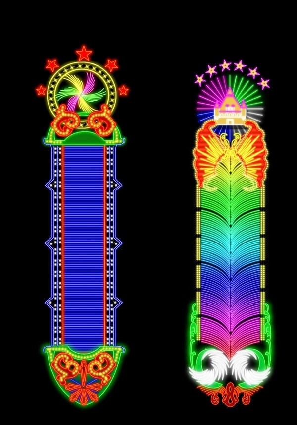 霓虹灯素材图片