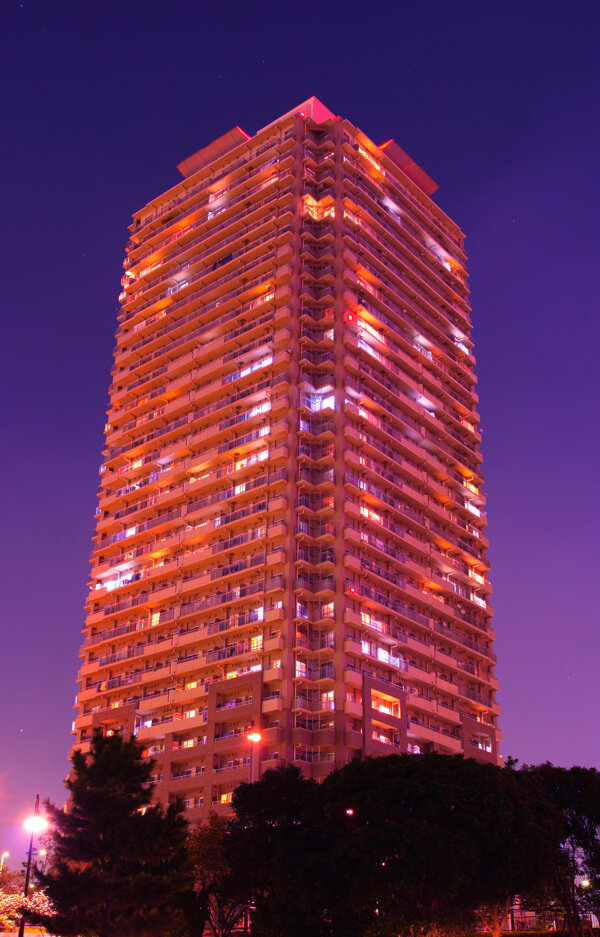 夜市高楼图片