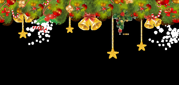 圣诞铃铛彩球装饰图案