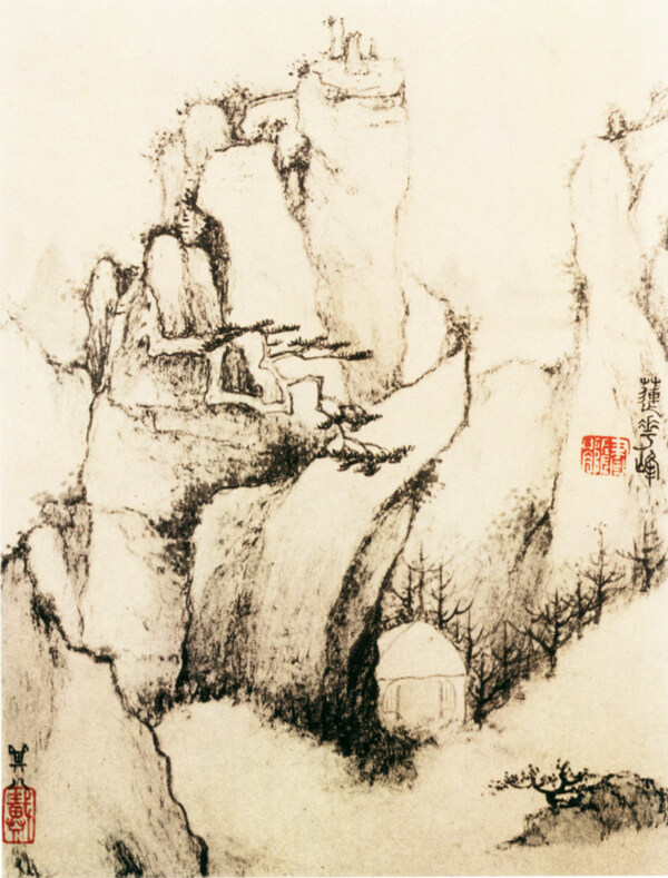 黄山图a山水画中国古画0776