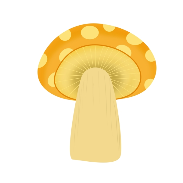 卡通手绘一个蘑菇设计