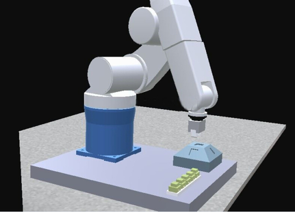 工业流水操作机器人3D模型
