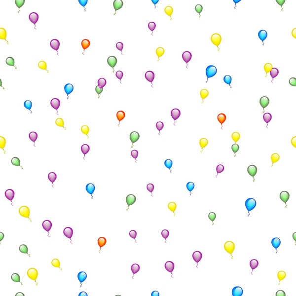 气球花纹图案矢量素材