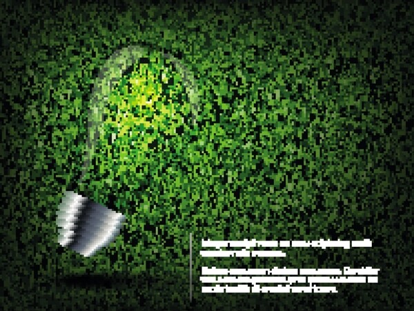 绿色创意环保背景矢量素材2