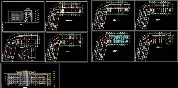 综合办公楼CAD图纸图片